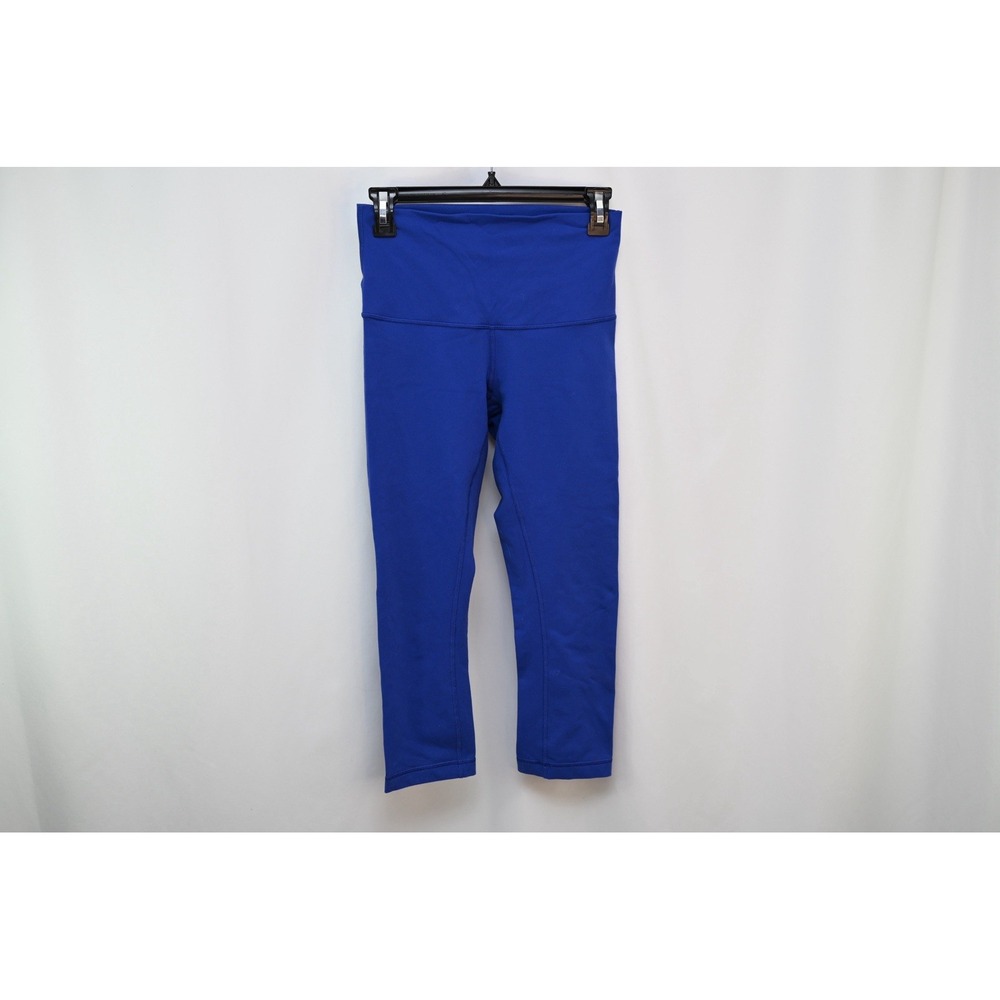 Lululemon Blue High Rise Ankle Leggings Womens Size 6 Activewear Yoga Gym